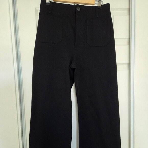 The Colette Cropped Wide-Leg Pants by Maeve: Ponte Edition Size 29Tall - Picture 7 of 7
